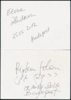 Opeaénekesek aláírásai: Elena Zhidkova, Francisco D'Orazio, David Ohaneisan, James Galway (fuvo...