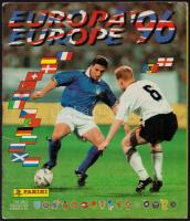 1996 Europa 96, futball matricagyűjtő füzet, beragasztott matricákkal