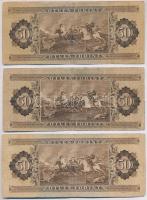 1951. 50Ft (3x) T:III,III-