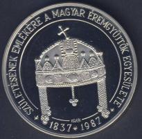 1987. "150 éve született Erzsébet királynő" Ag emlékérem T:PP