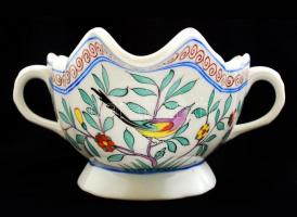 Herendi Oiseaux Chinois mintás szósztartó, kézzel festett, hibátlan, jelzett, 23×17 cm