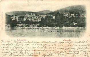 1899 Abbazia, Opatija; Hafen / port (EK)