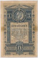 1882. 1Ft / 1G T:III- vágott, kis ragasztás  Hungary 1882. 1 Forint / 1 Gulden C:VG cut marks,sticked Adamo G125