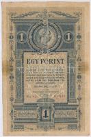 1882. 1Ft / 1G T:III- vágott, kis ragasztás 
Hungary 1882. 1 Forint / 1 Gulden C:VG cut marks,stick...