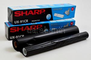 Sharp UX-91CR fax festőszalag, 2 db, eredeti bontatlan csomagolásában, h: 22 cm + UX-A450 papírba csomagolva