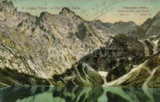 Tátra, Tengerszem-csúcs / Meeraug-See und Spitze / mountain peak and lake (lyuk / pinhole)