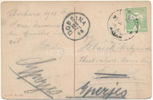 Pozsony, Pressburg, Bratislava; látkép várral / panorama view with castle  (fa)