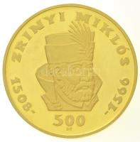 1966. 500Ft Au "Zrínyi Miklós" (42,07g/0.900) T:P enyhe felületi karc
Hungary 1966. 500Ft...