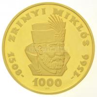1966. 1000Ft Au "Zrínyi Miklós" (84,2g/0.900) T:P felületi karc
Hungary 1966. 1000Ft Au &...