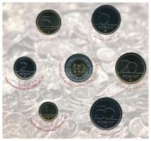 2008. 1Ft-100Ft (7xklf) "Búcsú az egy- és kétforintostól" forgalmi sor dísztokos szettben ...