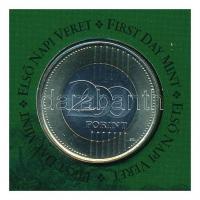 2009. 200Ft elsőnapi veret díszcsomagolásban + 2006. 200Ft "FB" "Búcsú a 200Ft-os ban...