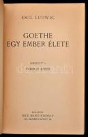 Emil Ludwig: Goethe. Bp., é.n., Dick Manó k., 587 p. Kiadói aranyozott vászonkötésben