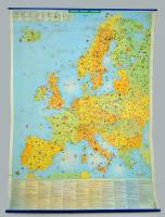 Európa gazdasági térképe. 100x140 cm