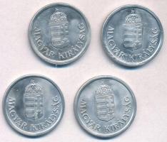 1941-1944. 1P Al (4xklf) teljes sor T:1- technológiai hibás veret