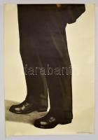 cca 1960 Lenin, nagyméretű poszter, két részben, 190x65 cm