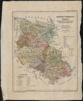 cca 1890 Szepes vármegye térképe 26x34 cm