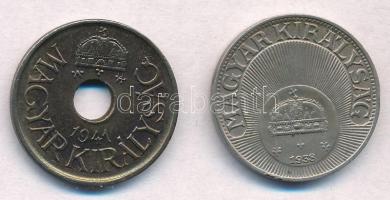 1938. 20f Cu-Ni + 1941. 20f Fe T:1-