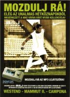 4 db modern sport motívumlap: Tatai edzőtábor, röplabda, evezősök Ercsinél, úszás, labdarúgás / 4 mo...