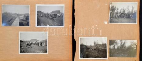 cca 1914 Szerbiai hadjárat az I. világháborúban 18 db katonai fénykép a magyar katonák mozgásával 9x...