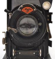 cca 1930 Agfa Standard 208 9x12 cm formátumú harmonikás fényképezőgép, Doppel-Anastigmat 1:4.5 objek...