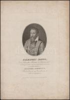 cca 1800 Ehrenreich Sándor Ádám (1784-1852): Zsámboky János orvos, császári királyi tanácsos, acélmetszet, papír, 25x18cm