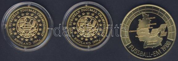 Németország 1988. "Labdarúgó EB" aranyozott emlékérem + 1996. "Labdarúgó EB-Anglia&qu...