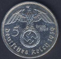 Német 3. Birodalom 1939A 5M Ag "Hindenburg nagy h.k.-tel" T:2/3