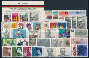 37 klf bélyeg + blokk, csaknem a teljes évfolyam kiadásai, 37 stamps