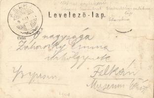 ~1899 Szepesszombat, Spisská Sobota; 1848-1849-es magyar szabadságharc emlékére emelt honvéd emlékos...