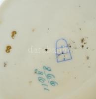 Victoria kiöntő 12 cm (hibátlan) + 2 teás csésze hajszálrepedésekkel / Jar flawless, partly hand pai...