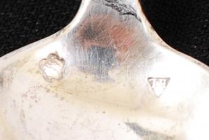 6 db ezüst (Ag.) kávéskanál "K. L." monogrammal, jelzett, nettó 190 gr