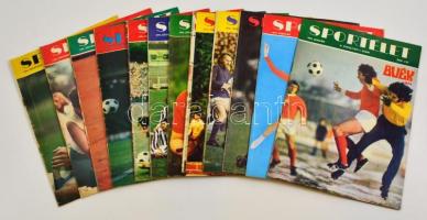 1974 A Sportélet labdarúgással foglalkozó képes magazin komplett évfolyama   jó állapotban