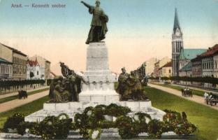 Arad, Kossuth Lajos szobor. Kerpel Izsó kiadása / Kossuth statue