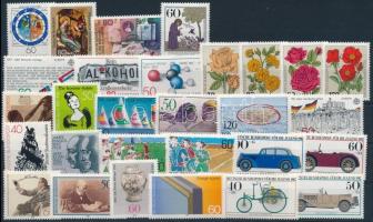 29 klf bélyeg, csaknem a teljes évfolyam kiadásai, 29 diff stamps, issues of almost the entire year