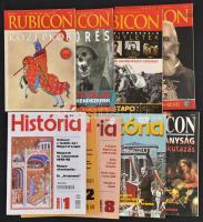 2000-2014 História (4db), és Rubicon (5 db) folyóiratok 9 száma