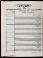 1930-1946 6 db takarékbetétkönyv:
Bp., Magyar Királyi Postatakarékpénztár. (3 db)
Bp., Pesti Magya...