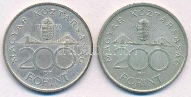 1993. 200Ft Ag "MNB" (2x) T:2