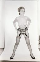 cca 1972 Kilenc modell egy-egy pillanata, 9 db szolidan erotikus felvétel negatívja, 24x36 mm