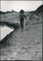 cca 1978 Modellek akcióban, szolidan erotikus felvételek (a pozitív és negatív felvételek nem összet...