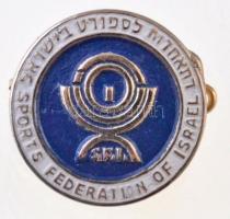 Izrael DN Izraeli Sport Szövetség fém jelvény (17mm) T:2 Israel ND Sports Federation of Israel metal badge (17mm) C:XF