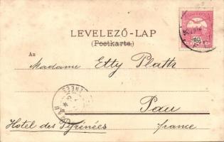 Budapest VII. Piatnik Nándor és fiai kártyagyára és saját kiadású művészlapja, Csengery utca 11., Ba...