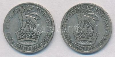 Nagy-Britannia 1927-1929. 1Sh Ag "V. György" (2x) T:2-,3
Great Britain 1927-1929. 1 Shill...
