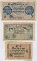 Német Harmadik Birodalom 1942. 5M + Német megszállt területek 1940-1945. 1M + 2M + 5M + 20M + 50M T:...