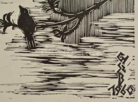 Gy. Szabó Béla (1905-1985): Tájak, 3 db fametszet, papír, jelzettek a dúcon, 35,5×23,5 cm