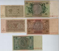 Németország / Weimari Köztársaság 1929. 10M + 20M + Német Harmadik Birodalom 1933. 50M + 1937. 1M + ...
