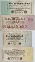 Németország / Weimari Köztársaság 1922-1923. 8db klf bankjegy T:III,III- Germany / Weimar Republic 1922-1923. 8pcs of diff banknotes C:F,VG
