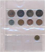 Nagy-Britannia 1900-2010. 40db klf fémpénz T:1-,2,3
Great Britain 1900-2010. 40pcs of diff metal co...