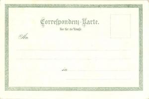 Esztergom, Bazilika. Üdvözlet. Ottmar Zieher Floral, Art Nouveau, litho (EK)