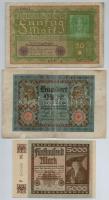 Német Birodalom / Weimari Köztársaság 1914-1923. 8db klf bankjegy T:II,III
German Empire / Weimar R...