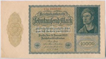 Németország / Weimari Köztársaság 1923. 10.000M (2xklf) T:III
Germany / Weimar Republic 1922. 10.00...